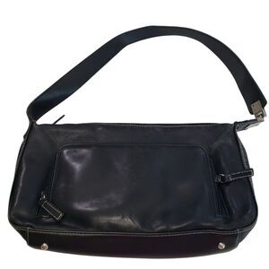 Worthington Black Leather Handbag / Shoulder Purse